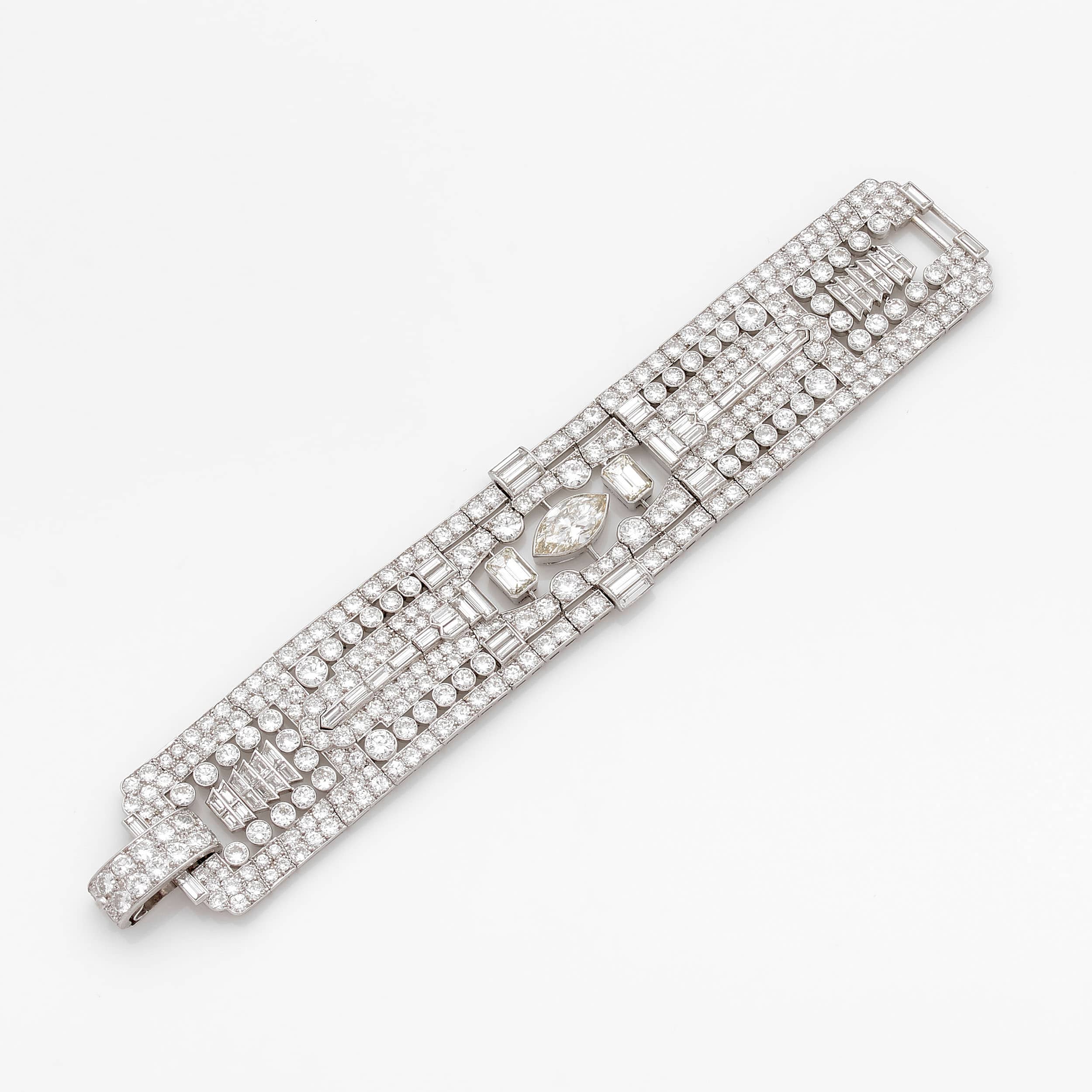 Art Deco Sapphire and Diamond Bracelet - FD Gallery