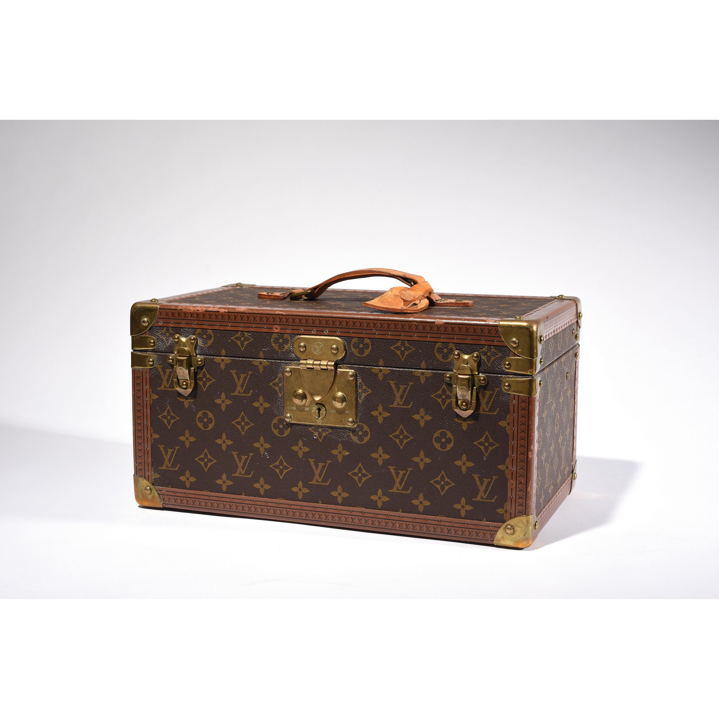 Vintage Louis Vuitton Monogram Vanity Cosmetic Bag sold at auction