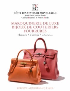 Maroquinerie de Luxe, Bijoux de couturiers, Fourrures