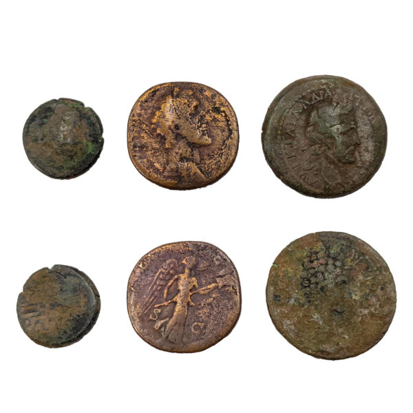 3 pièces grecques et romaines