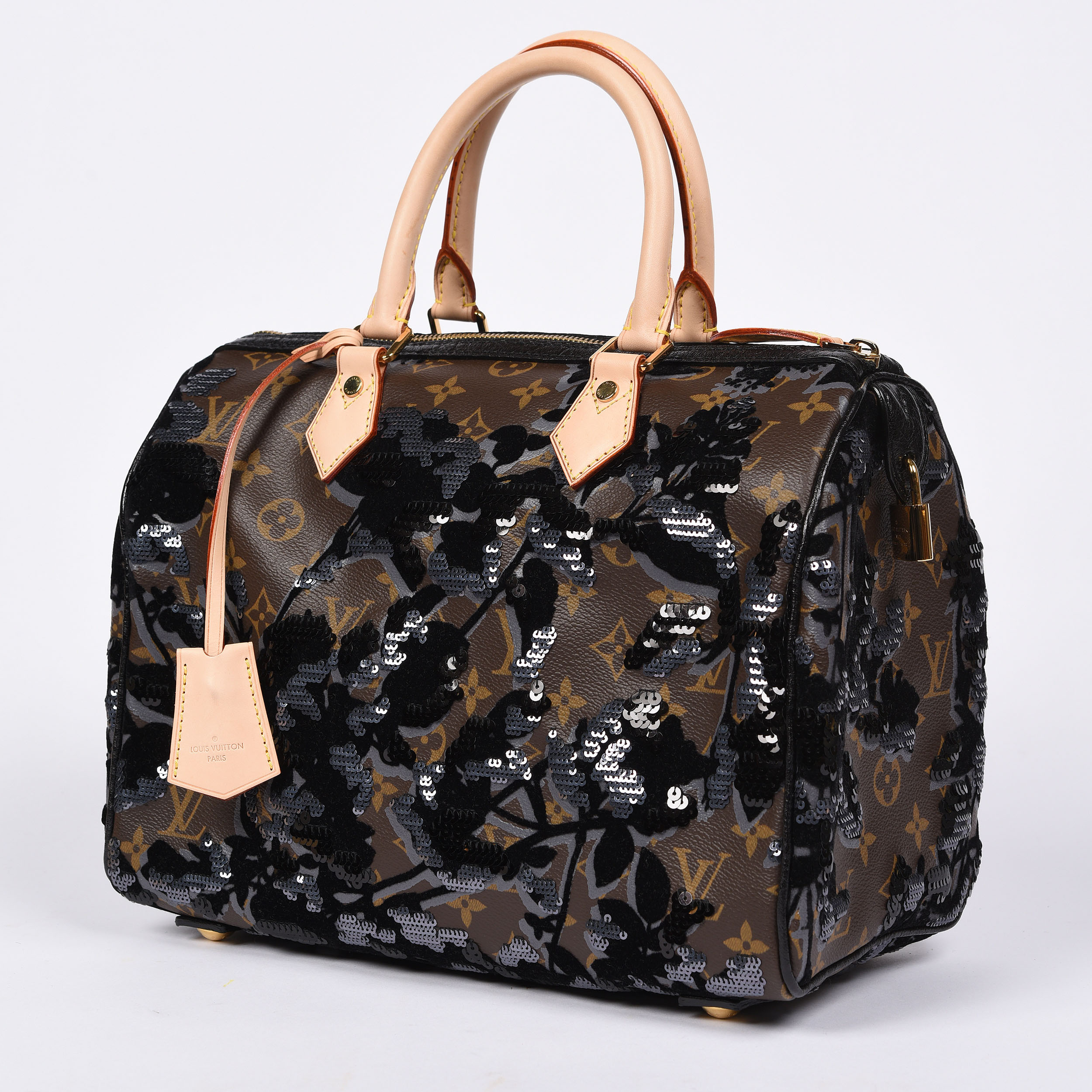 Louis Vuitton Fleur De Jais Sequin Speedy 30 Bag