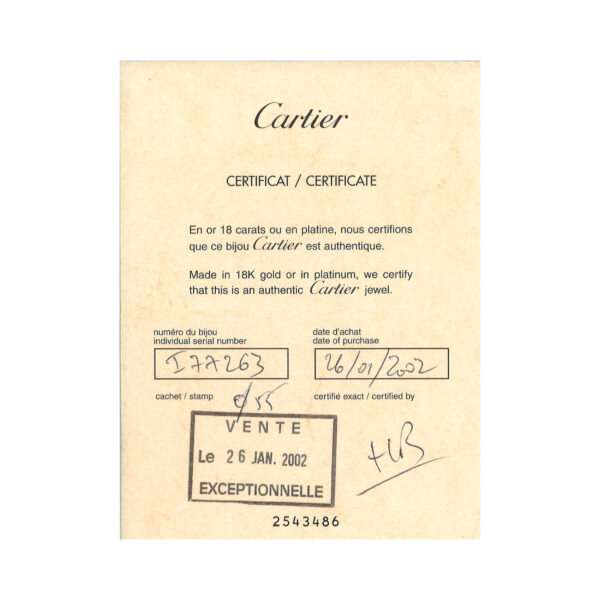 CARTIER
BAGUE TANK – Image 5